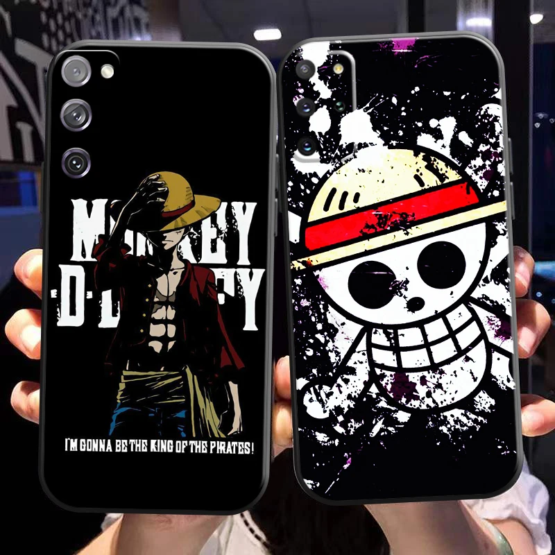 

Anime One Piece Luffy Phone Case For Samsung Galaxy S22 S21 S20 S10 10E S9 Plus S22 S21 S20 Ultra FE 5G Soft Liquid Silicon