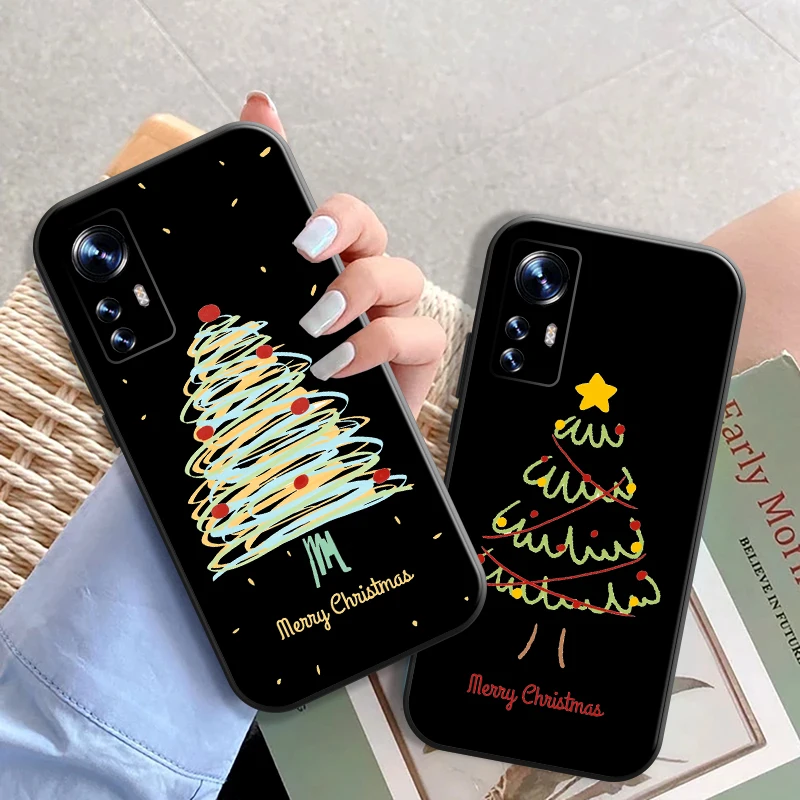 

Fashion Christmas Tree phone case For Xiaomi Redmi Note 11 10 9 Pro 11T Pattern Cover For Redmi 9A 9T 9C Note 10 7 8 Pro Shell