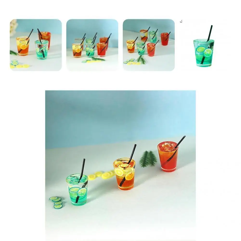 

Миниатюрный Кукольный дом с гладкой поверхностью, кухонный дом для ролевых фруктов и кукол, еда для повседневной жизни