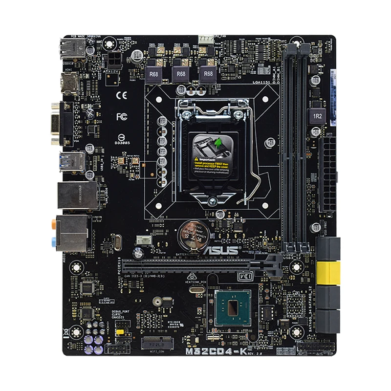 

ASUS M32CD4-K LGA 1151 Intel C232 Original Desktop PC Motherboard DDR4 Core i7 i5 i3 Cpus PCI-E X16 VGA HDMI USB2.0 SATA2