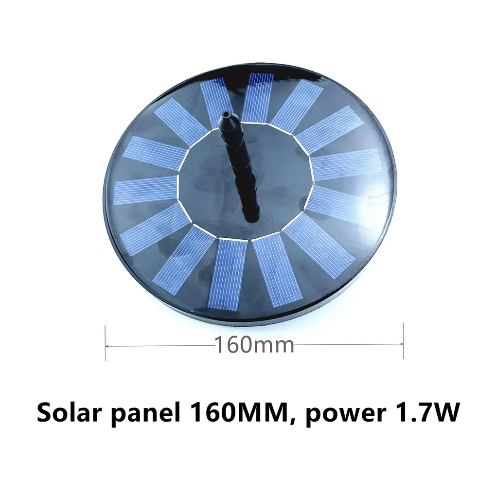 

Водонепроницаемый фонтан на солнечной батарее, 7 В, 1-7 Вт, водяной насос для заднего двора, сада, бассейна, уличное ландшафтное украшение
