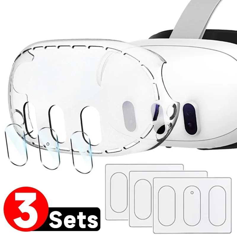 Защитная пленка из закаленного стекла для Meta Quest 3 VR гарнитуры HD Защита объектива