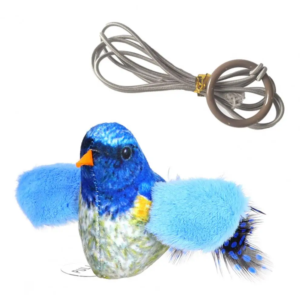 

Engaging Cat Toys Cat Toy Bird Sound Simulation Bite-resistant Plush Teaser Relieve Boredom Hunting Audible Pet Toys Cat Toys