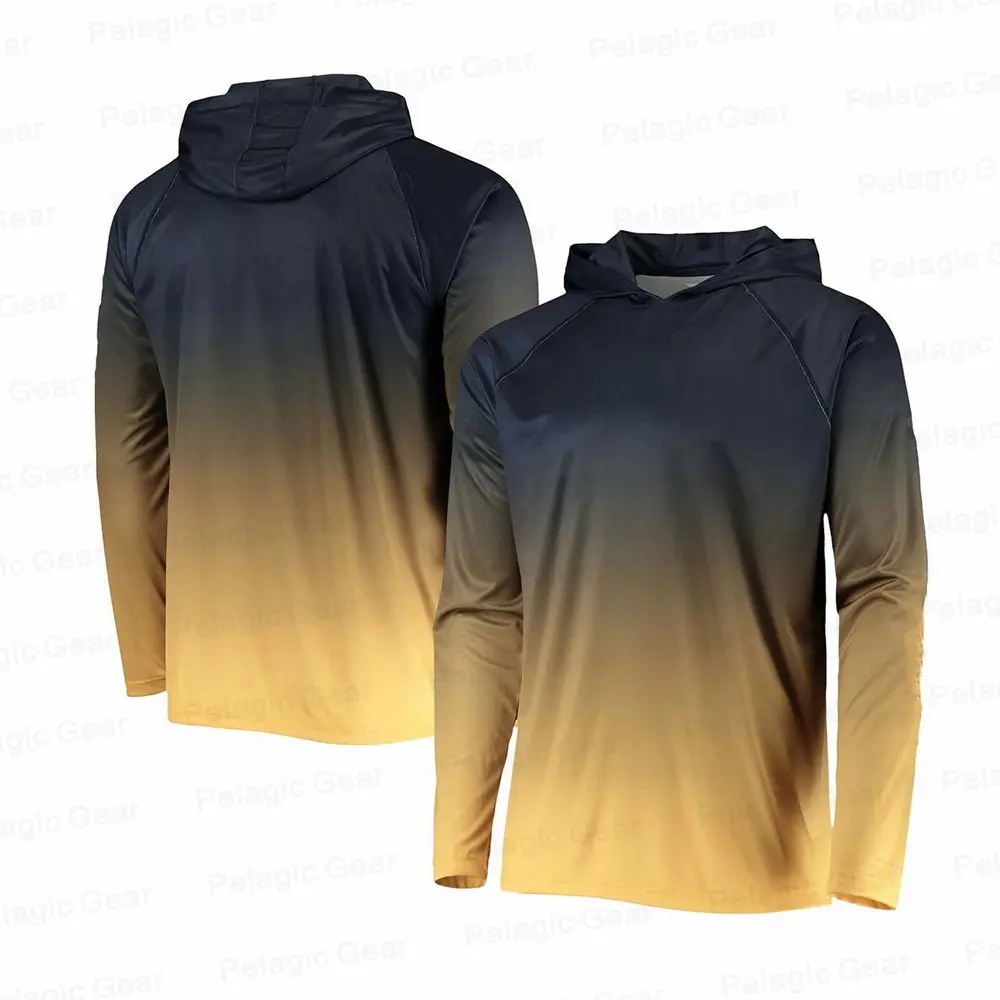 

Outdoor Fishing Hoodie Men Fishing Clothes Summer Long Sleeve Shirt Fishing Suit Sun Protection Breathable Angler Jersey Apparel