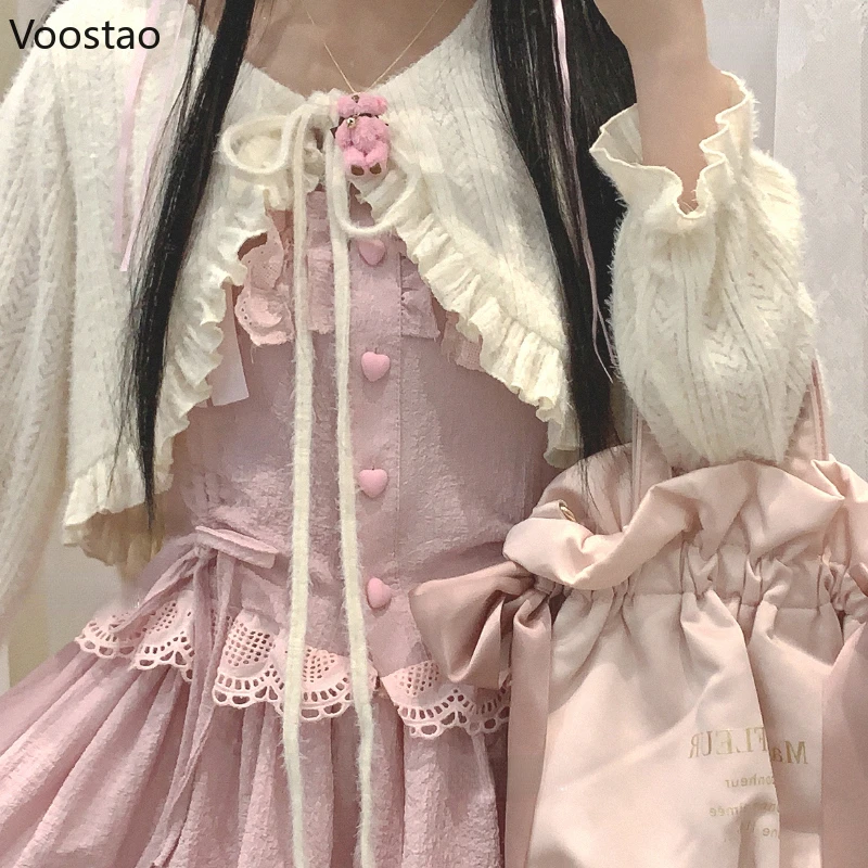 Женский кардиган Voostao акрил короткий
