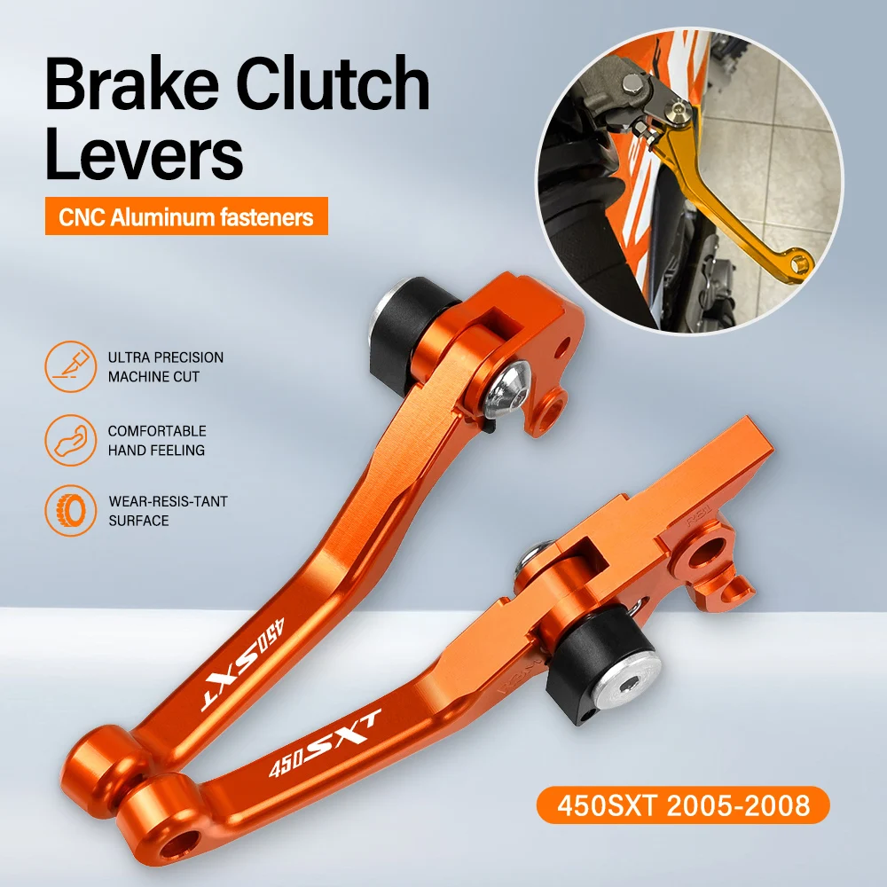 

FOR 450SXT 450 SXT Motocross Foldable Pivot Dirt Bike Brake Clutch Levers Handle Lever Brakes 450SXT 2005 2006 2007 2008