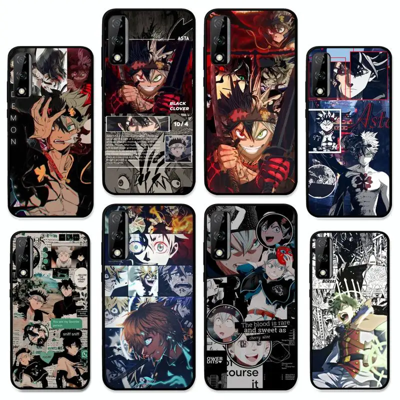 

Black Clover Phone Case for Huawei Y 6 9 7 5 8s prime 2019 2018 enjoy 7 plus