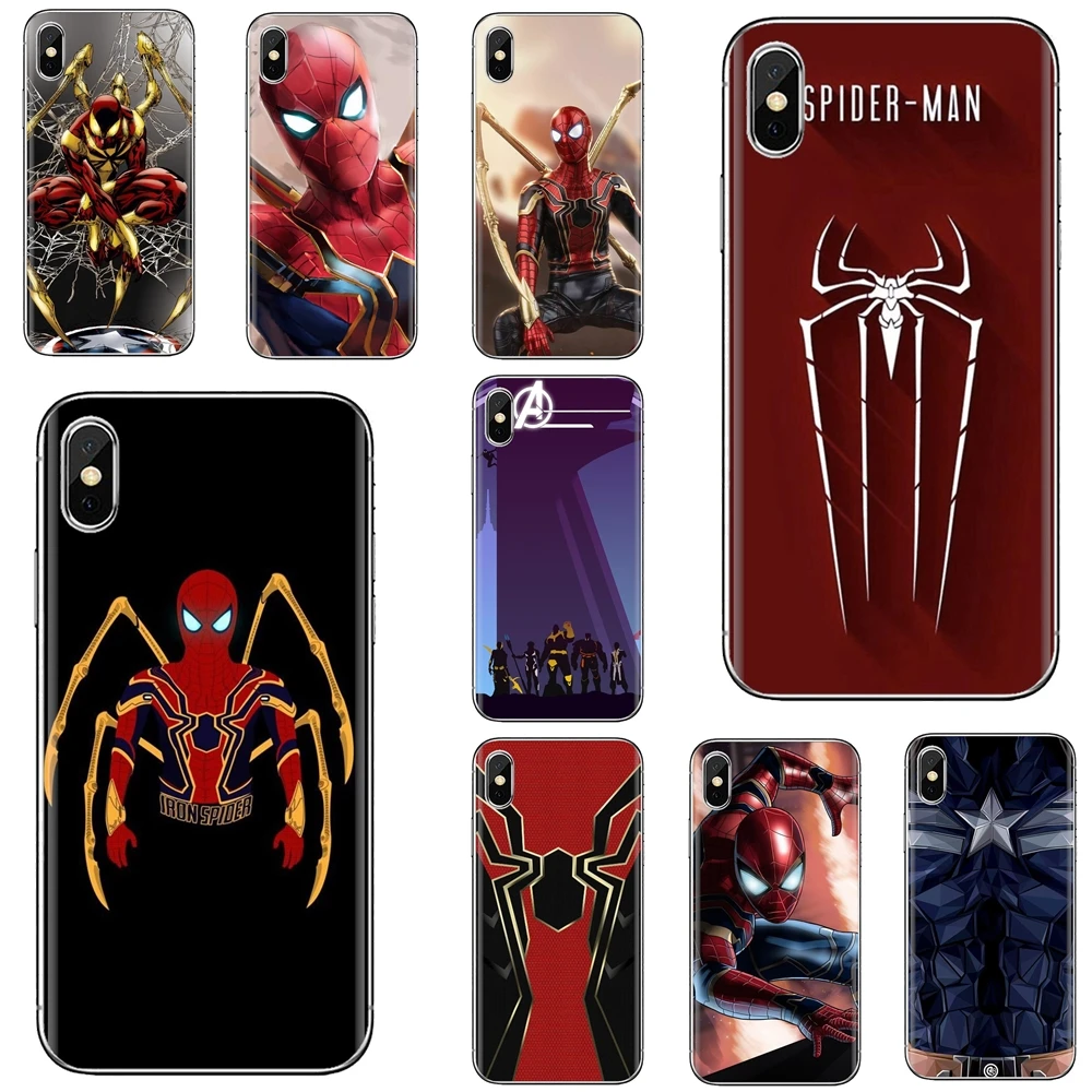

Iron Spider man Infinity War Soft Case For iPhone 10 11 12 13 Mini Pro 4S 5S SE 5C 6 6S 7 8 X XR XS Plus Max 2020