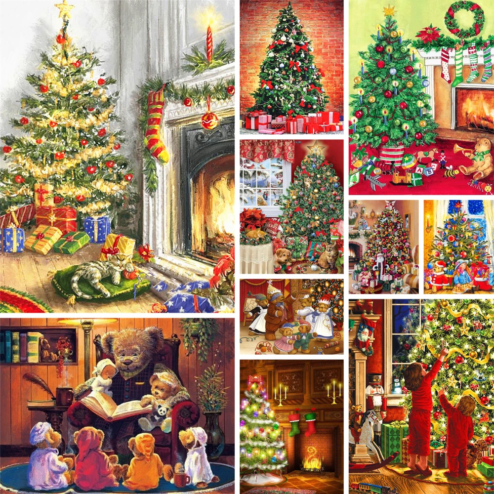 

Рождественская елка подарок алмазная живопись аксессуары для вышивки алмазная живопись Наборы для творчества Вышивка Персонализированные Подарки оптовая продажа