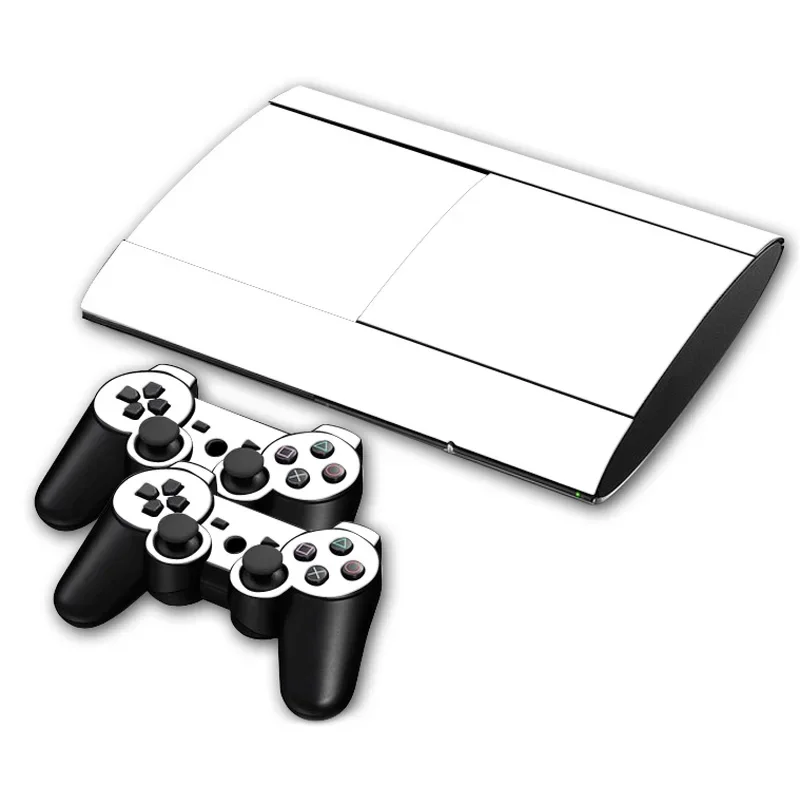 Кожа наклейки белого черного цвета новая наклейка на кожу для консоли PS3 Super slim 4000
