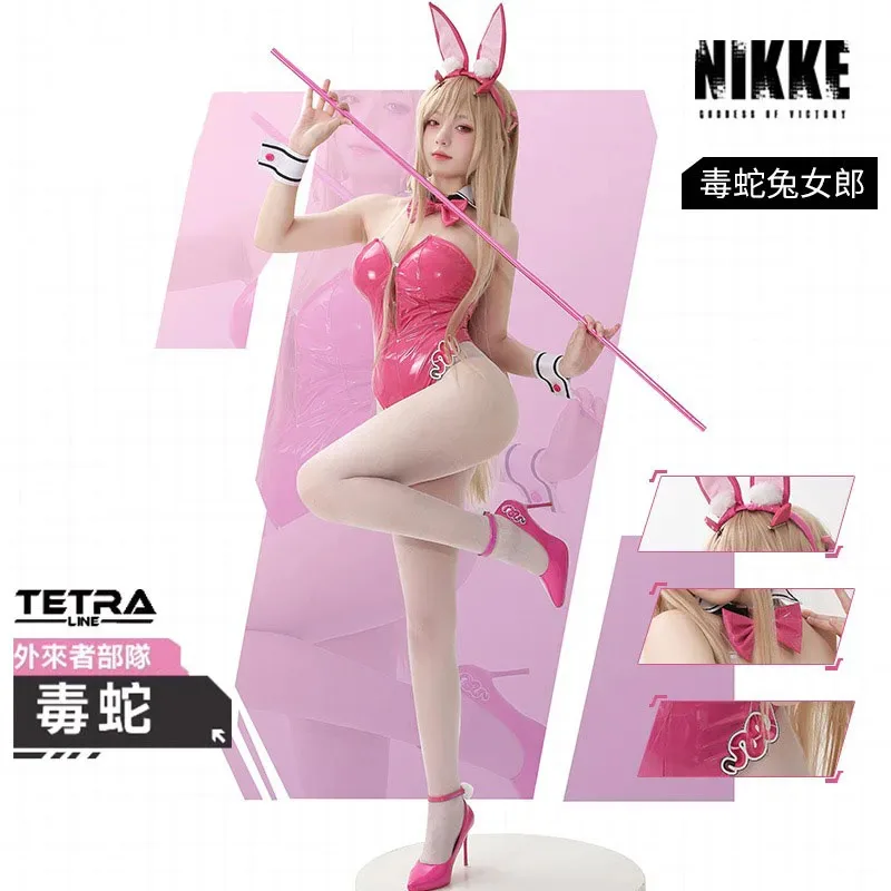 Фото Игра NIKKE The Goddess Of Victory Viper Bunny Girl Костюм Прекрасный Косплей Костюм Хэллоуин Ролевые Игры Реквизит Для Вечеринки Экипировка Парик Shoesa №1