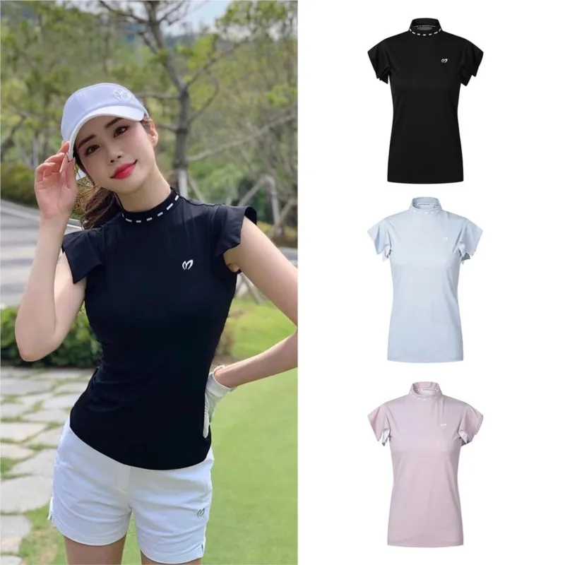 

Womens Summer Tops Ruffle Short Sleeve Tunic Tops Slim Fit Flowy T-Shirts