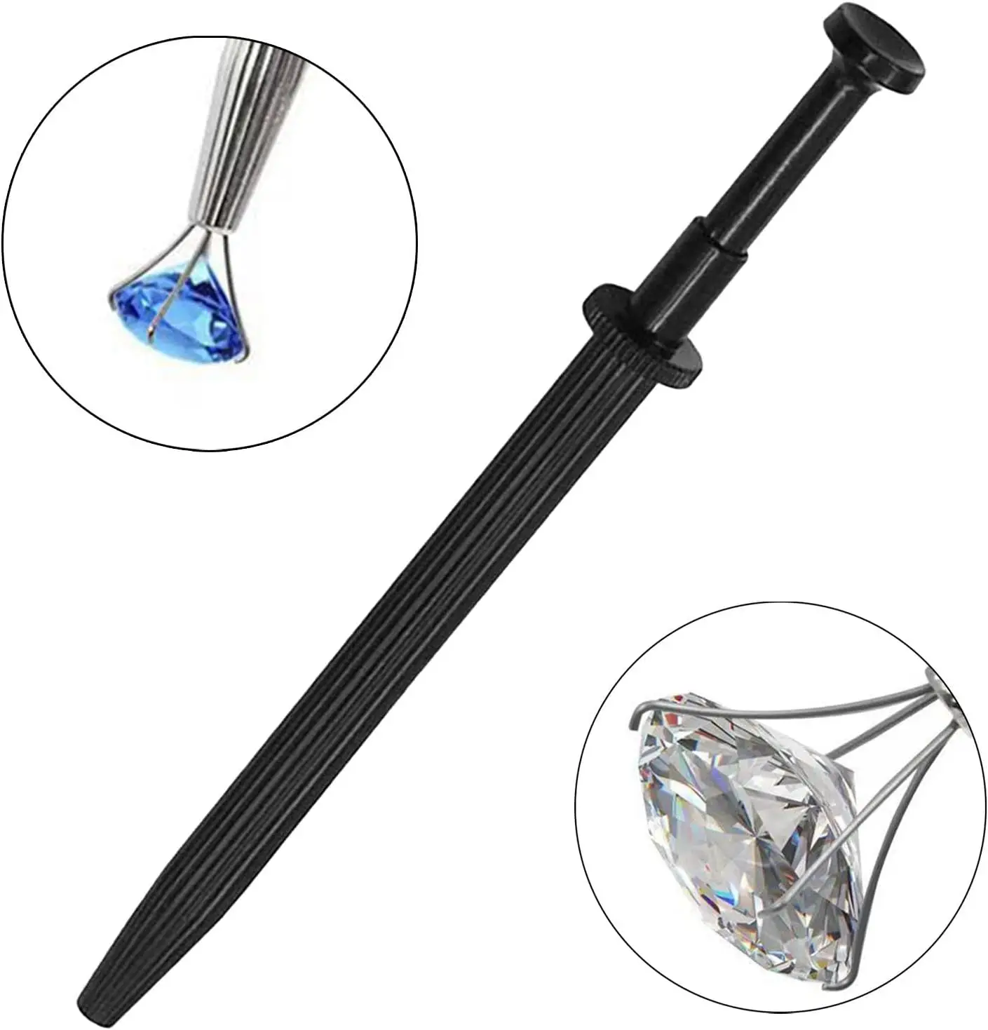 Инструмент для подбора ювелирных изделий, пинцет с 4 зубцами, электронные компоненты микросхемы, драгоценный камень для ногтей, держатель зубца, инструмент для захвата шариков