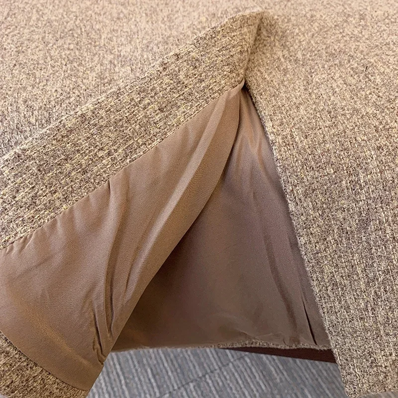 Реальный снимок элегантный классический костюм с бантом женский осенне-зимний