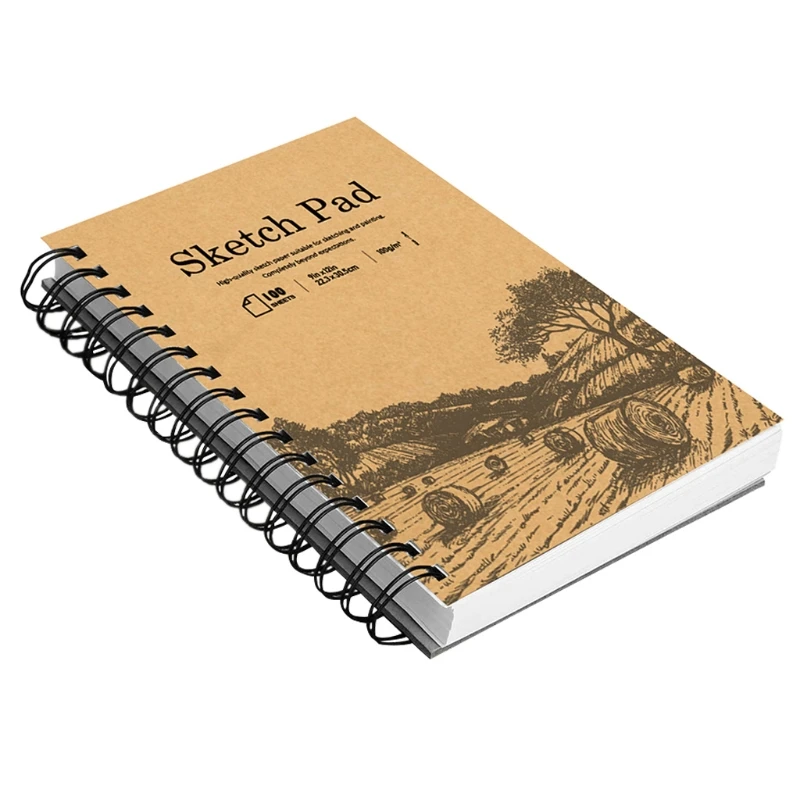 

100 Sheets Premium Sketch Pad Art Supplies for Artist Sketching Drawing Painting Easy Page Turning Drawing Paper Book