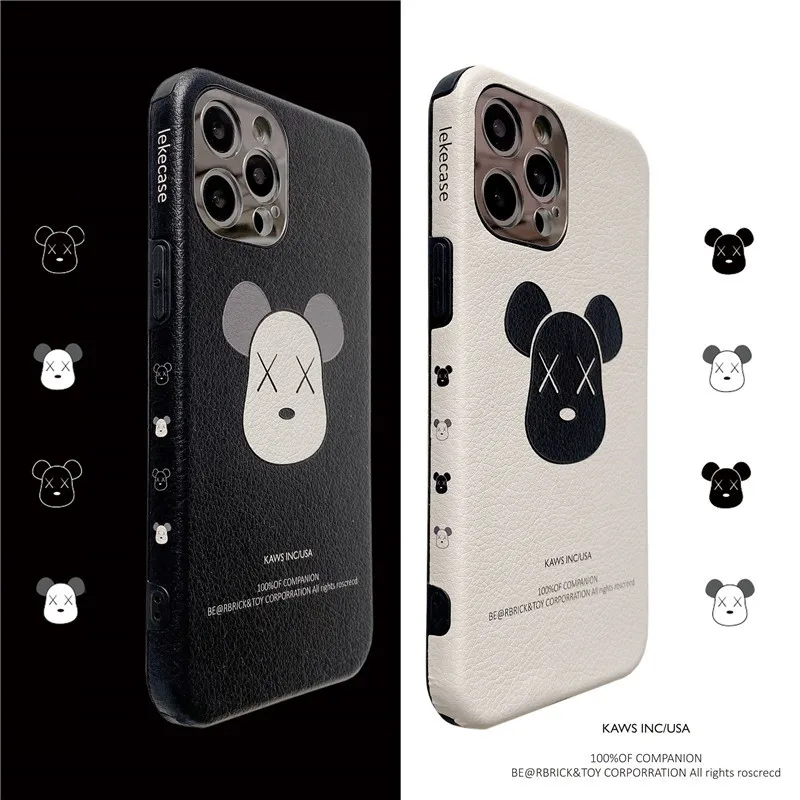 

New Popular for Iphone 13 12 Case for 12mini 11 Mini Pro Max 7 8 Plus XR X XS SE Street Fashion Bear Cover