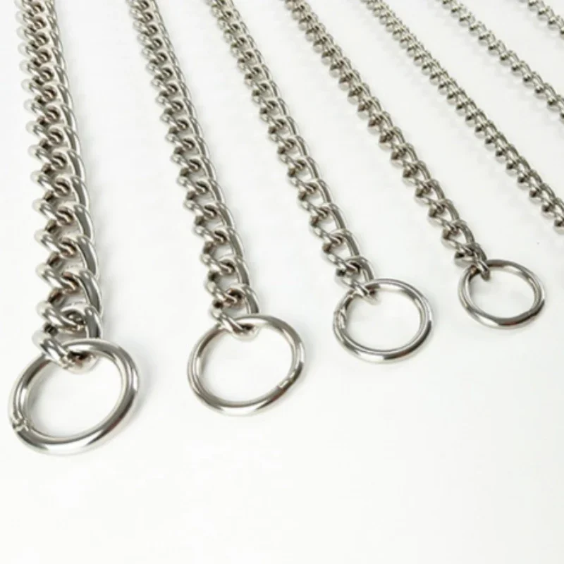 Металлический ошейник с цепью