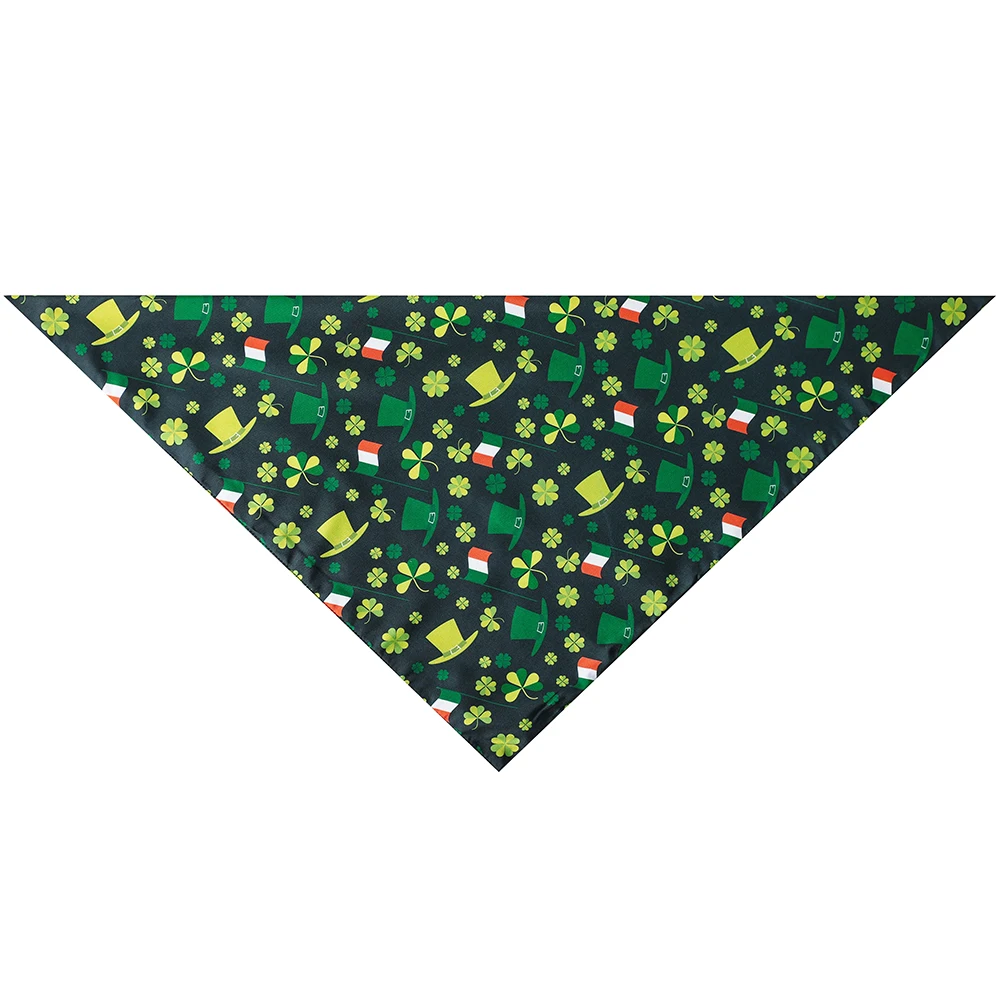 Sucado St. Patrick's Day Dog Bandana Reversible Triangle Bibs Scarf Accessories for Dogs Cats Pets Animals Holiday Bandanas Pet