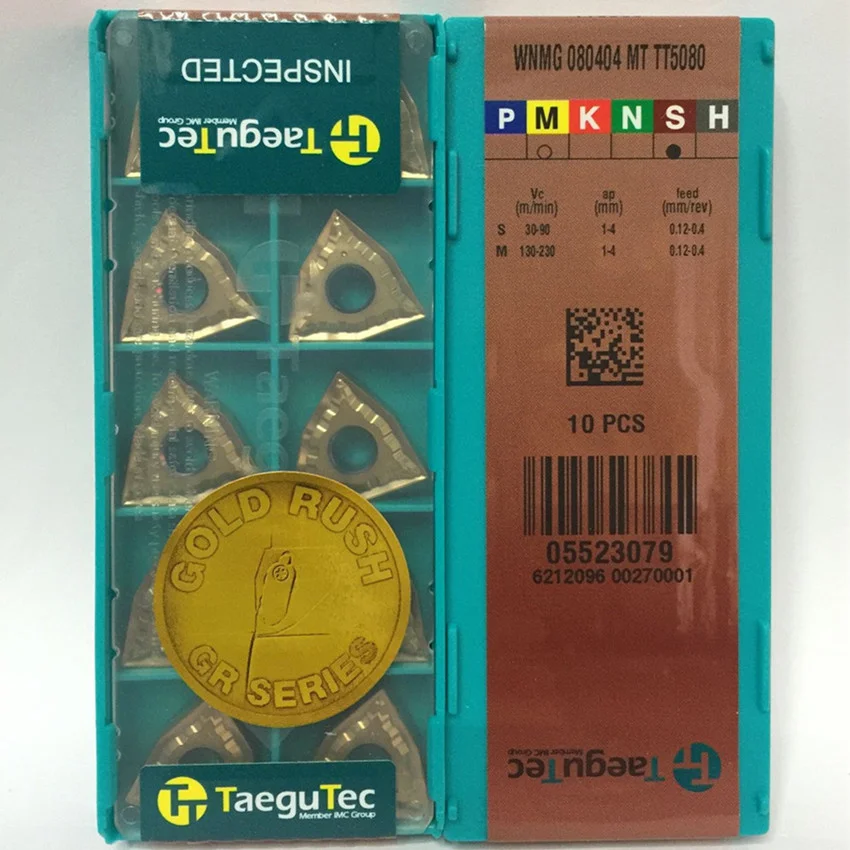 

WNMG080404MT TT5080 / WNMG080408MT TT5080 карбидные вставки CNC 10 шт./корт.