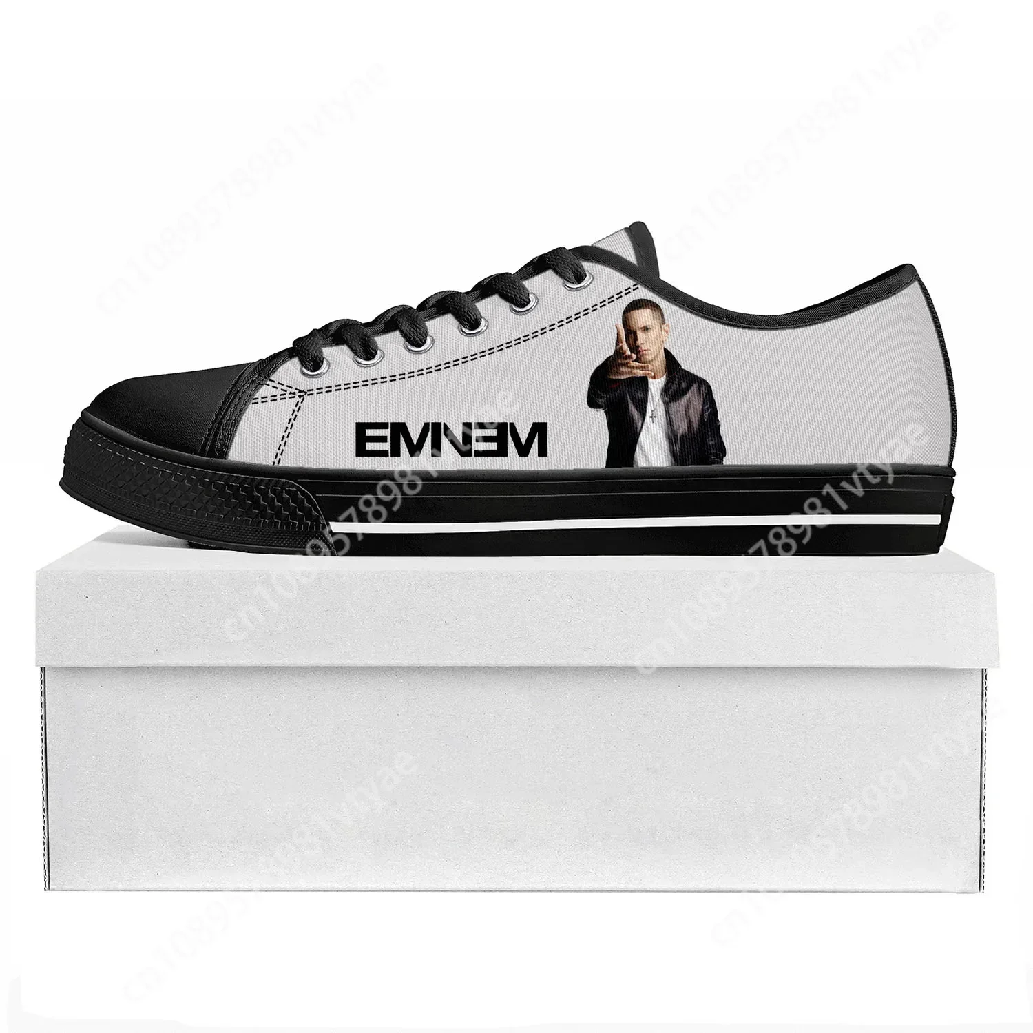 Женские/мужские текстильные низкие кроссовки рэпер Eminem в стиле хип-хоп