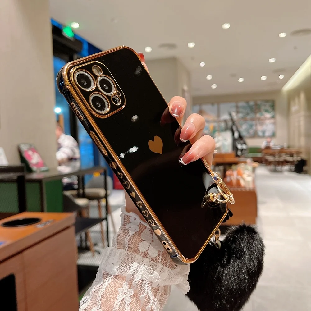 Гальванизированный ударопрочный чехол для IPhone цепочка ключей подходит моделей XS