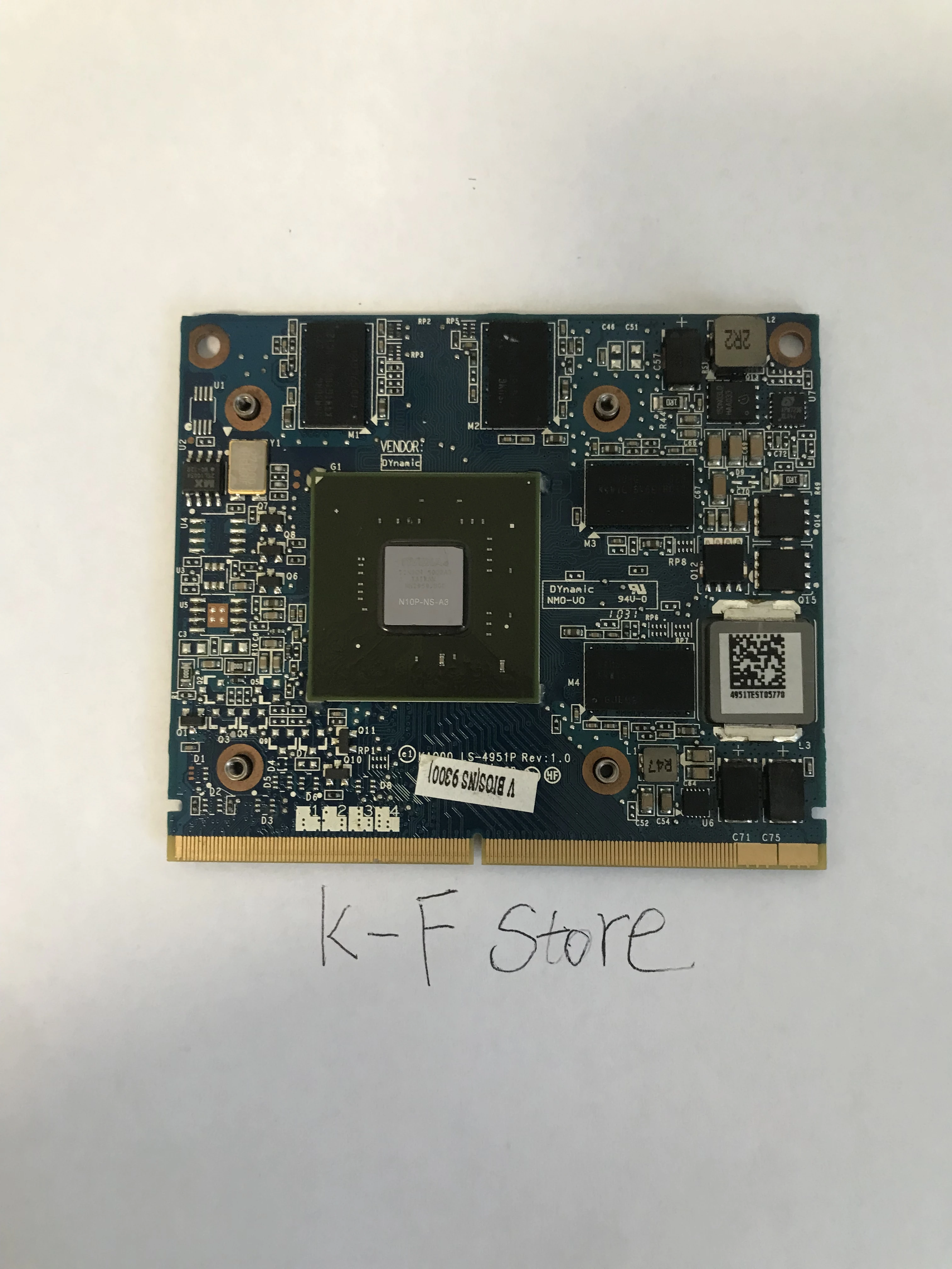 Оригинальная видеокарта NVS 5100M NVS5100 1 ГБ N10P-NS-A3 MXM III для ноутбука HP Elitebook 8540 Вт 8540P 100% тест