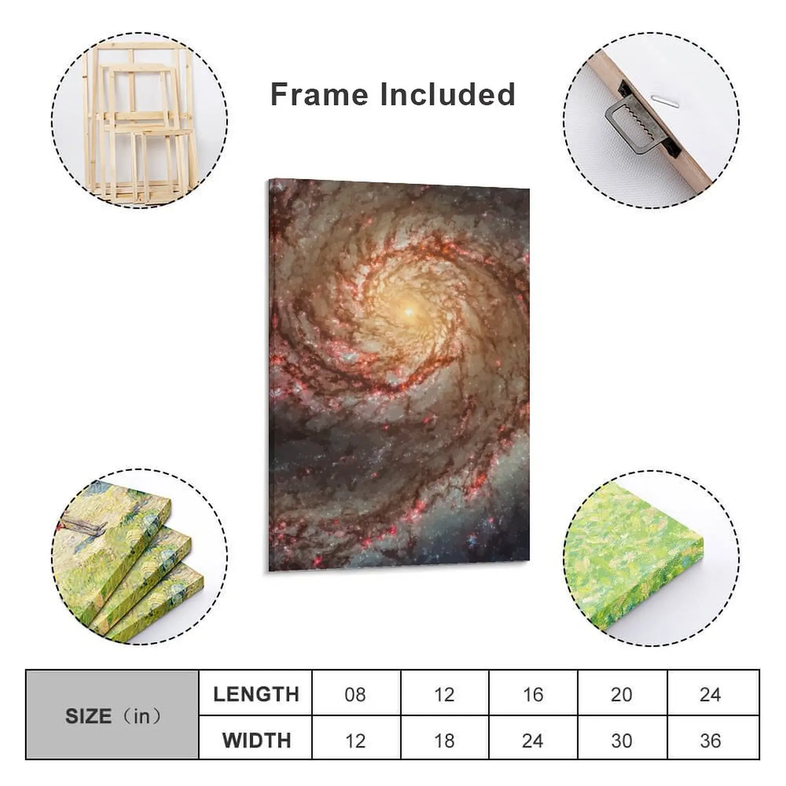 NASA Whirlpool Galaxy Messier 51a Seyfert 2 холст картина аниме украшение дома винтажный домашний