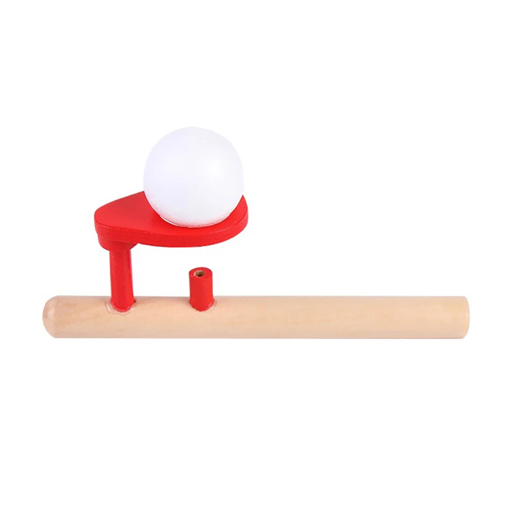 

Foam Ball Blower Traditional Wooden Rods Blowing Ball Classic Bernoulli Theorem Principle Gadgets Game Fun Gadgets 14x6cm