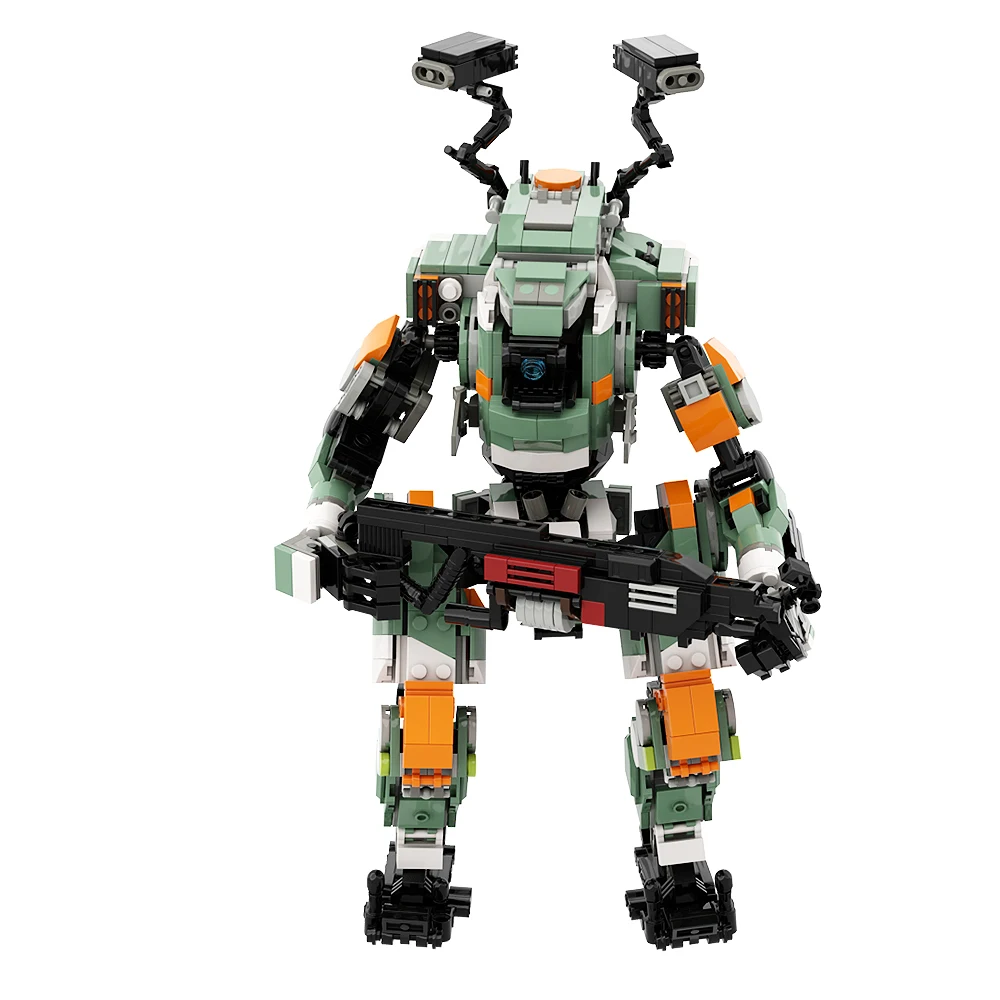 Gobricks MOC Titanfall робот-кирпичи Vanguard-класс Titan From 2 строительные блоки креативный