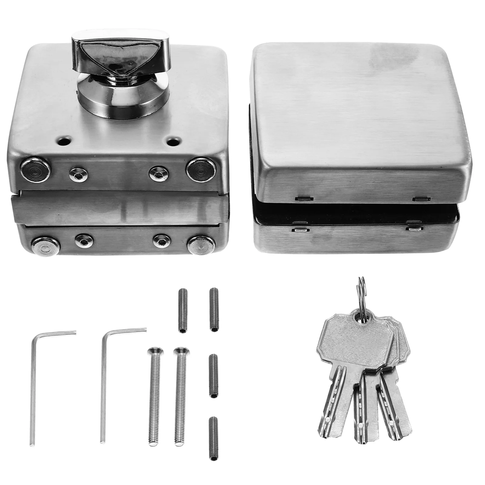 

Stainless Steel Glass Door Lock Door for for 10mm-12mm Glass Door
