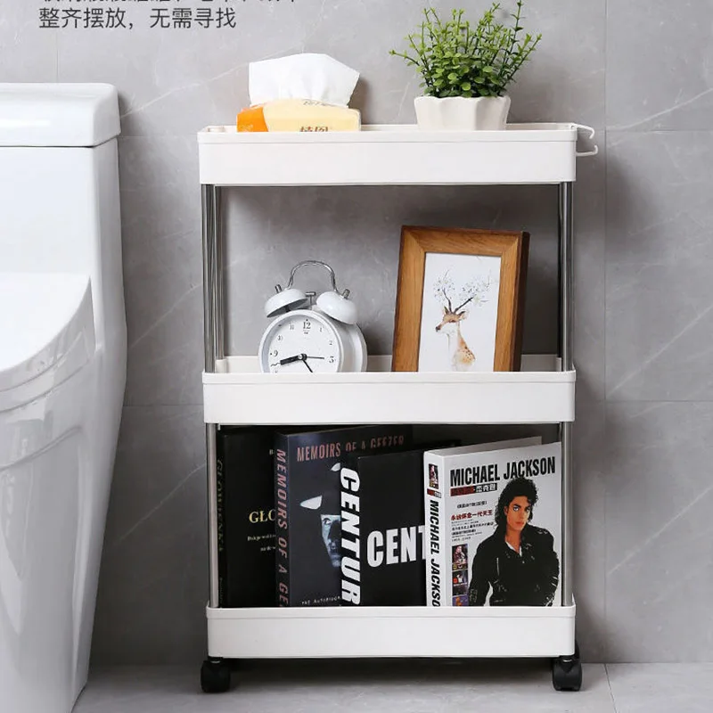 2/3/4-ярусная кухонная стойка для туалета ванной комнаты многоэтажная тележка