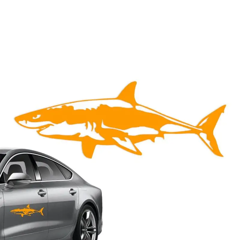 

Наклейки на автомобиль «Белая Акула», водонепроницаемые прочные декоративные наклейки с морскими животными, для автомобилей, велосипедов, грузовиков, стен, ноутбуков