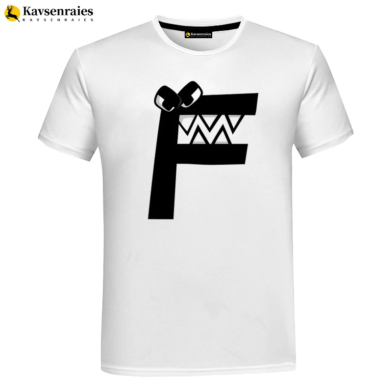 

Новинка лета 2023, модная детская 3D футболка с алфавитом ЛОР, футболка для мальчиков, одежда для девочек, Мультяшные футболки с принтом, детска...