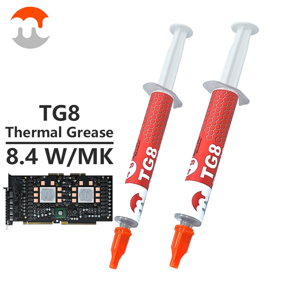 

Thermal Paste Grease 8.4W/MK Performance Safe Application Conductivity Interface Material Cooling Syringe for All Processors