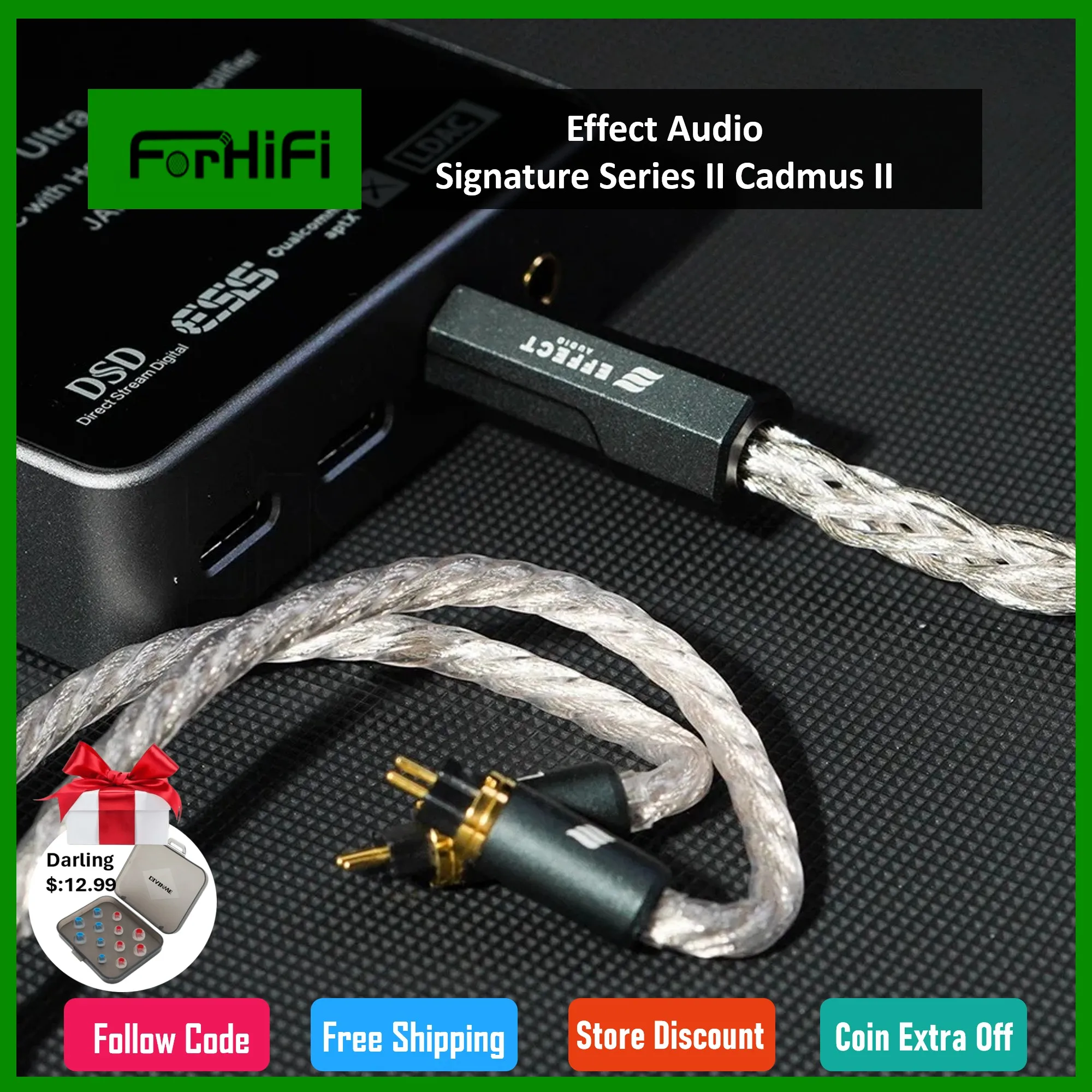Effect Audio Signature Series II Cadmus 8-проводной кабель для наушников 2Pin0.78 ConX