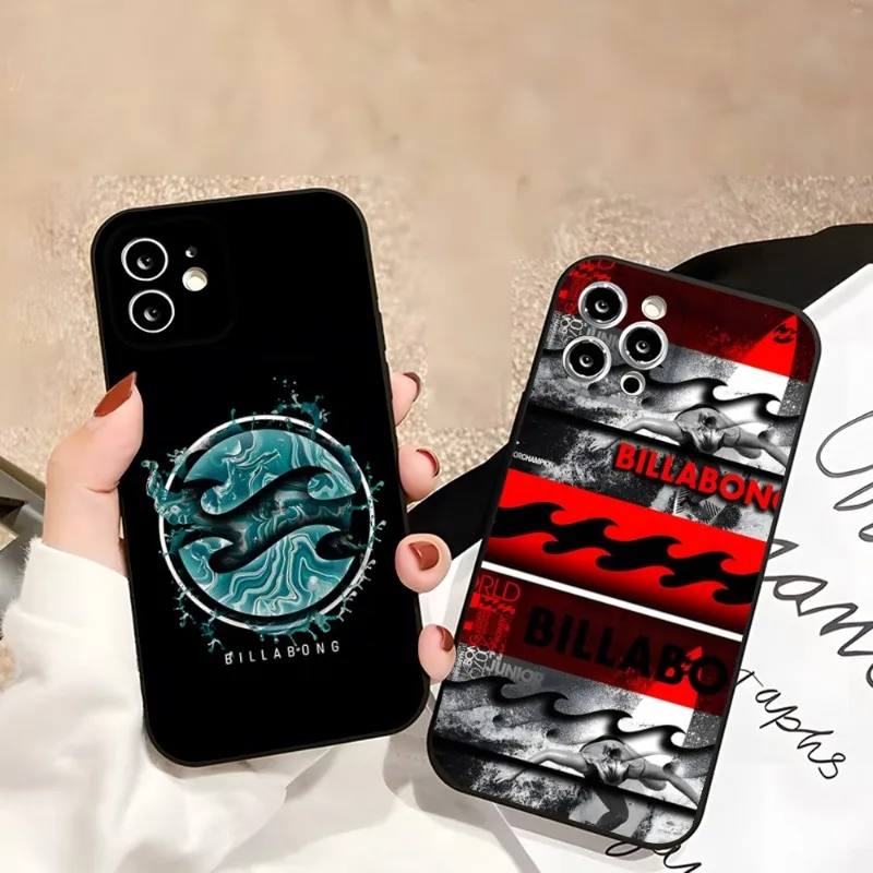 Casual Surfing Billabonges Phone Case For Iphone 12 14 Se 2020 2022 Pro Max 11 13 Xr X Xs Mini 6 6s 7 8 Plus Funda Shell Cover