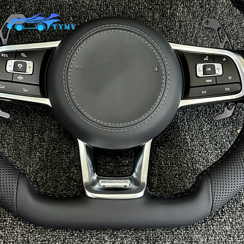 Фото Для Volkswagen Golf MK6 MK7 MK7.5 GTI GTE GTD GTS R-Line Polo 2013-2020, аксессуар для модификации автомобиля, спортивный руль. №4