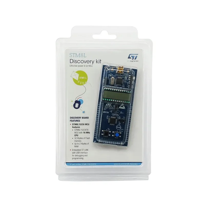 Бесплатная доставка STM8 плата STM8L-DISCOVERY STM8L152C6T6 STM8L оценочная разработки Discovery Kit