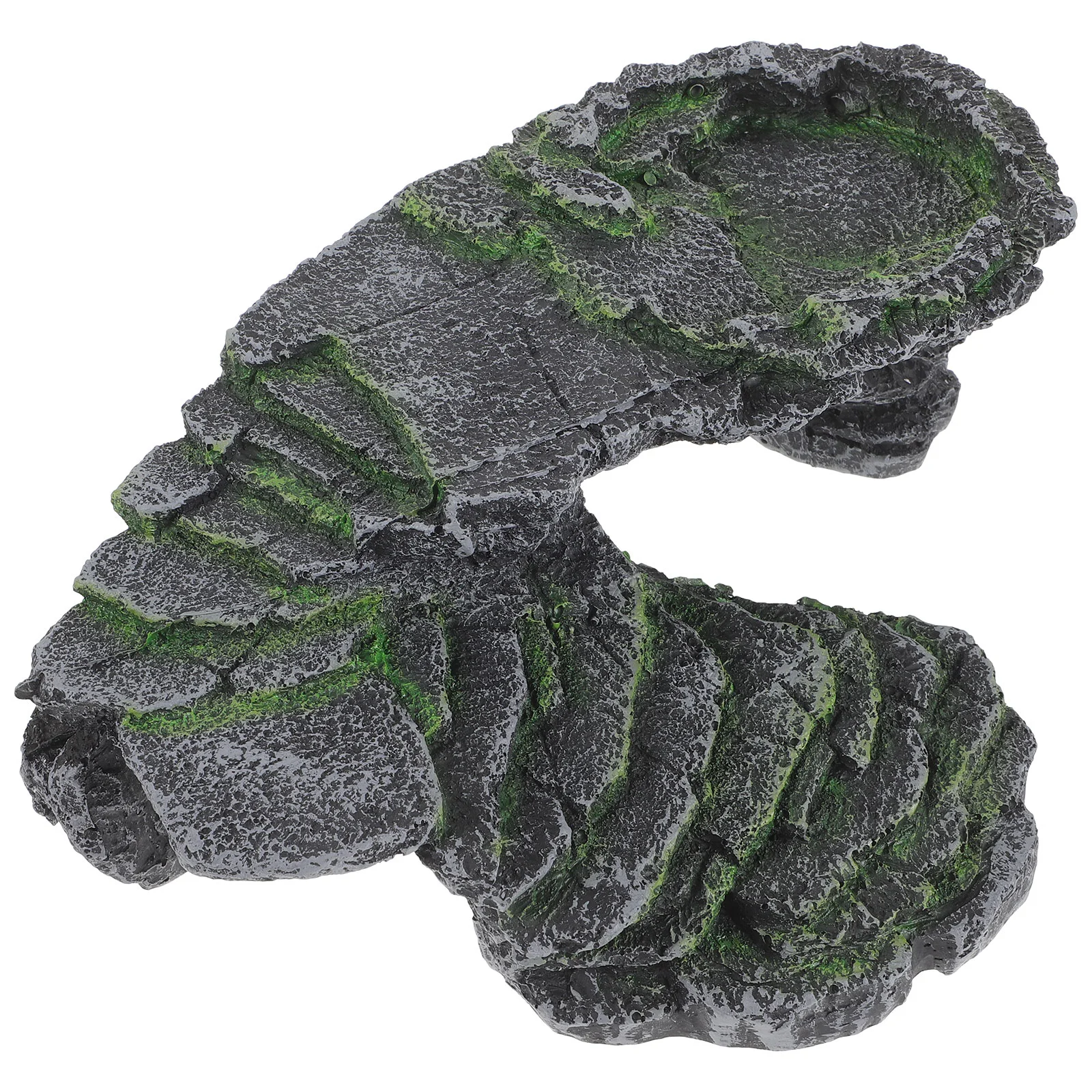 

Turtle Terrace Ramp Turtle Tank Ornament Hole Basking Platform For Turtles Resin Ornament Floating Dock