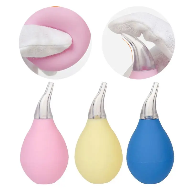 

3PCS Nasal Aspirator Snot Sucker Clear Nasal Mucus Remover Baby Suction Nose Cleaner Reusable