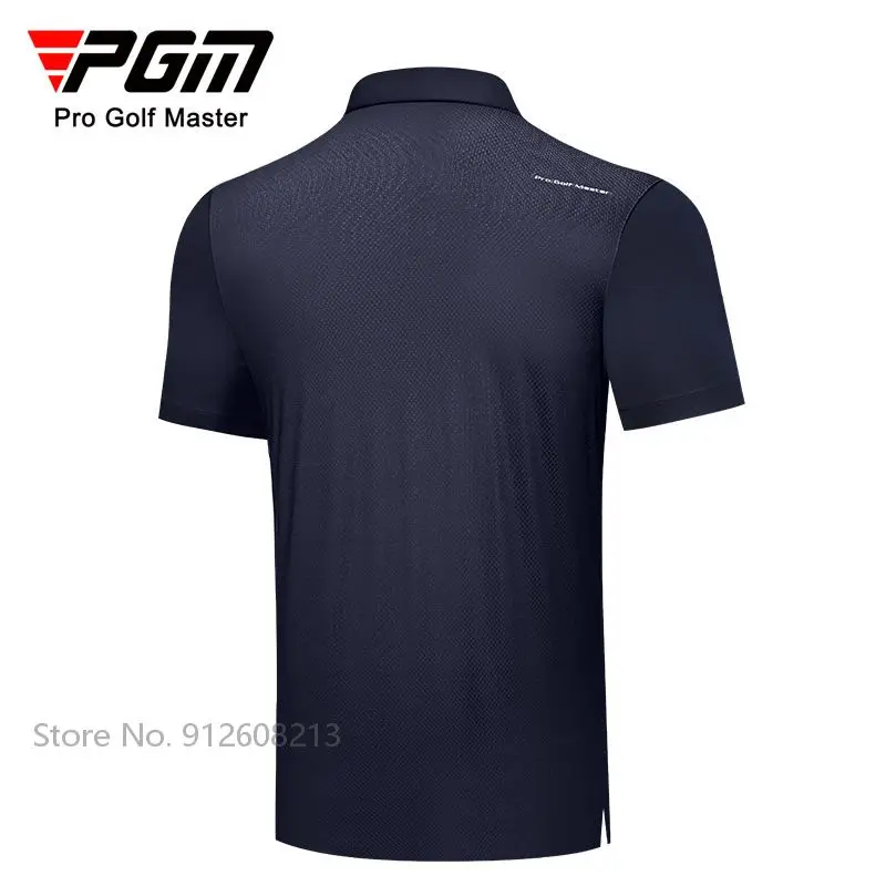 PGM летняя дышащая одежда для гольфа мужские футболки с воротником на молнии