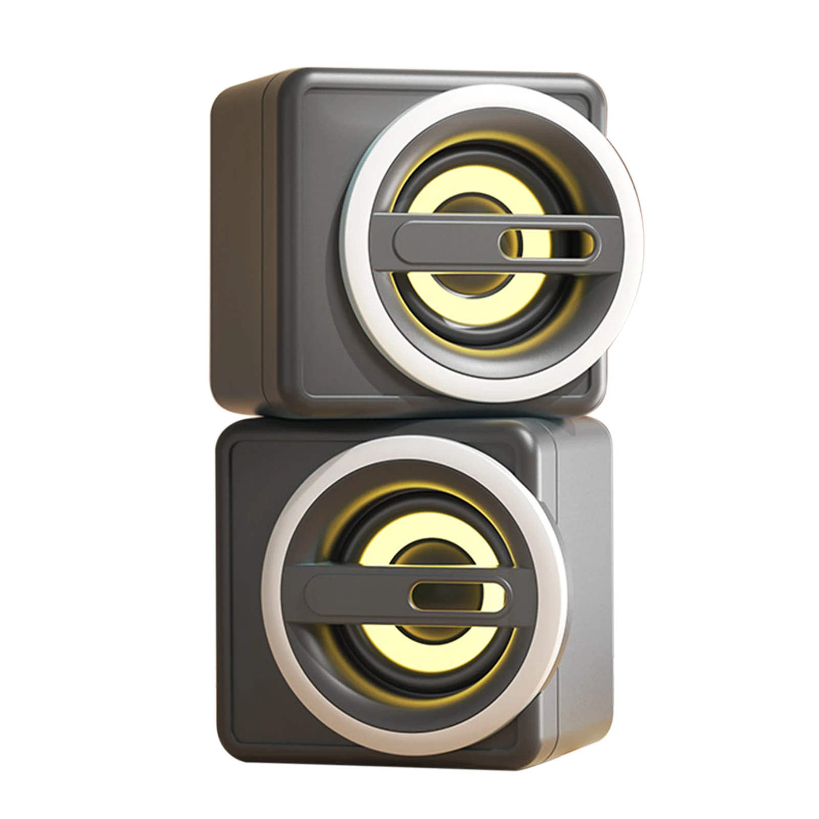 Портативная музыкальная домашняя Hi-Fi стерео USB-Колонка для телефона, компьютера, ПК, планшета, игр, со светодиодной подсветкой 3,5 мм, Aux, мини-настольный компьютер, 1 пара