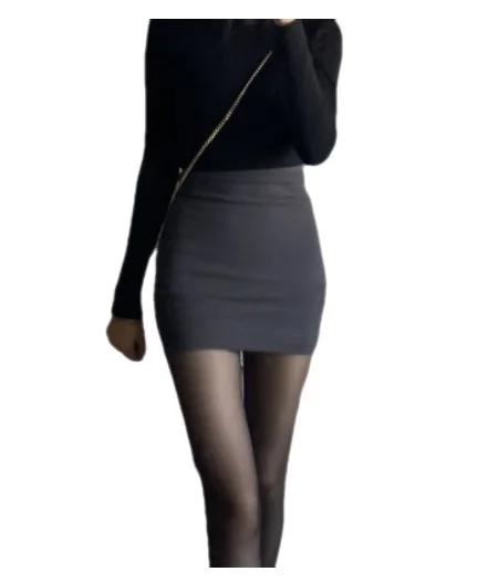 

2022NEW Net red same Hip Wrap short skirt women's summer elastic slim one-step skirt bottomed skirt sexy high waist skirt