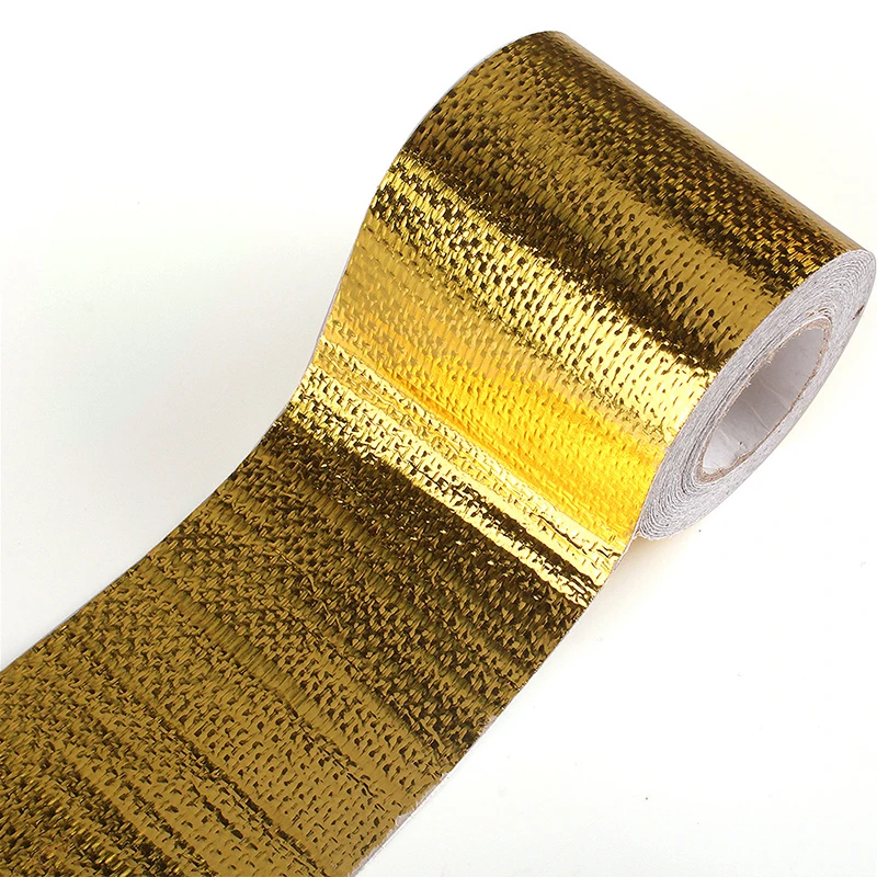 

Exhaust Pipe Range Hood High Temperature Resistant Aluminum Foil Fiber Cloth Industrial Aluminum Foil Tape Tin Foil Gold/silver