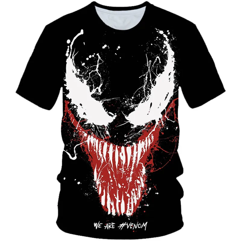 

4-20 Years Kids Cool Anime Originality Comic Print T-shirt Boys Girls We Are Venom Superhero 3D T shirt Children Fashion Tshirts