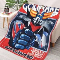 animeliasoso hot anime goldorak harajuku otaku blanket cartoon robot boys girl travel blanket sofa quilt