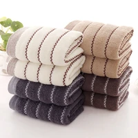 7535 cotton towel adult stripe soft quick dry thicken absorbent luxury face hand body shower spa towel for bathroom washcloth
