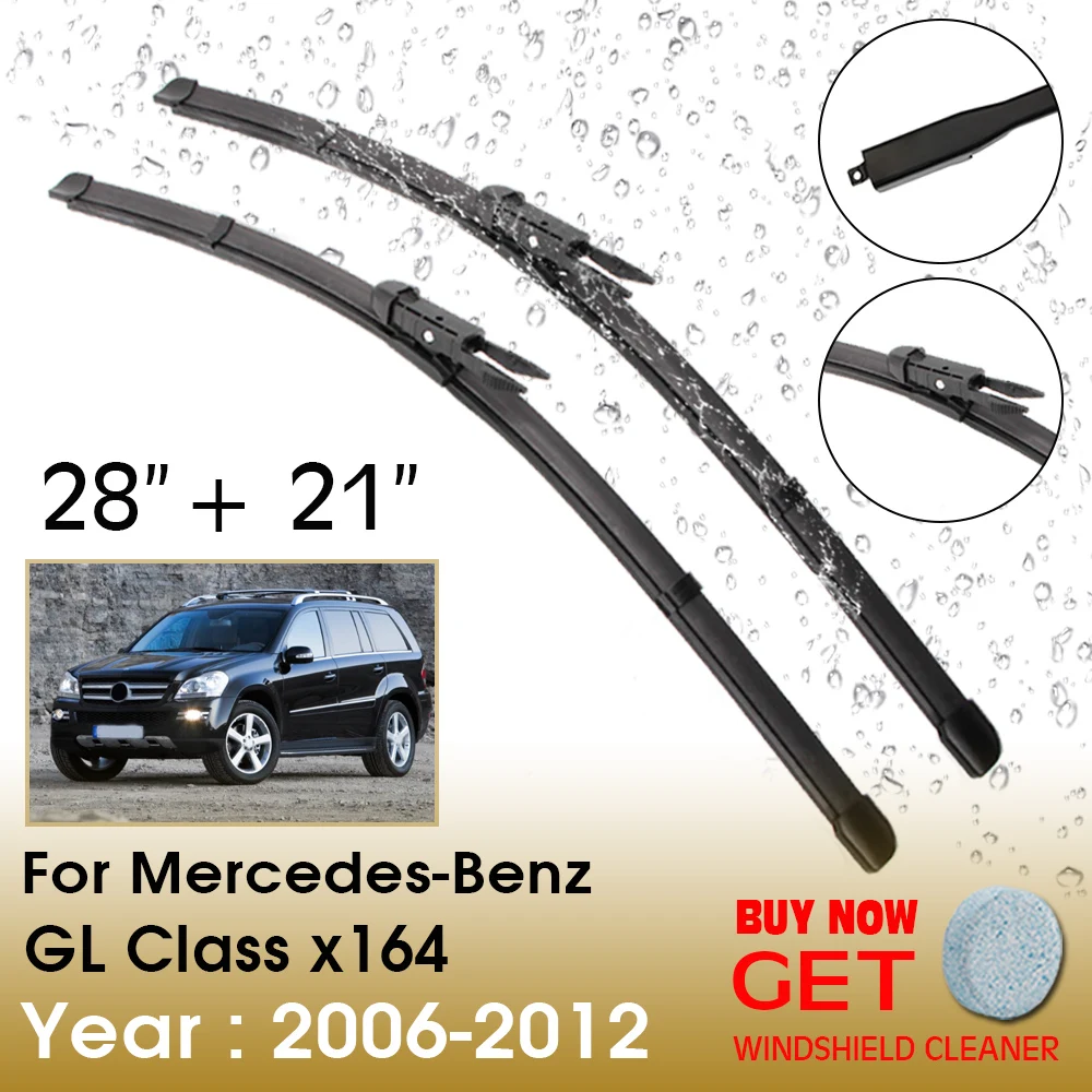 

Car Wiper For Mercedes-Benz GL Class x164 28"+21" 2006-2012 Front Window Washer Windscreen Windshield Wipers Blades Accessories