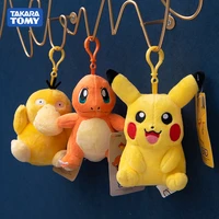 12 cm takara tomy pokemon doll kawaii plush pikachu anime charmander psyduck girl boys stuffed toy for children birthday gift