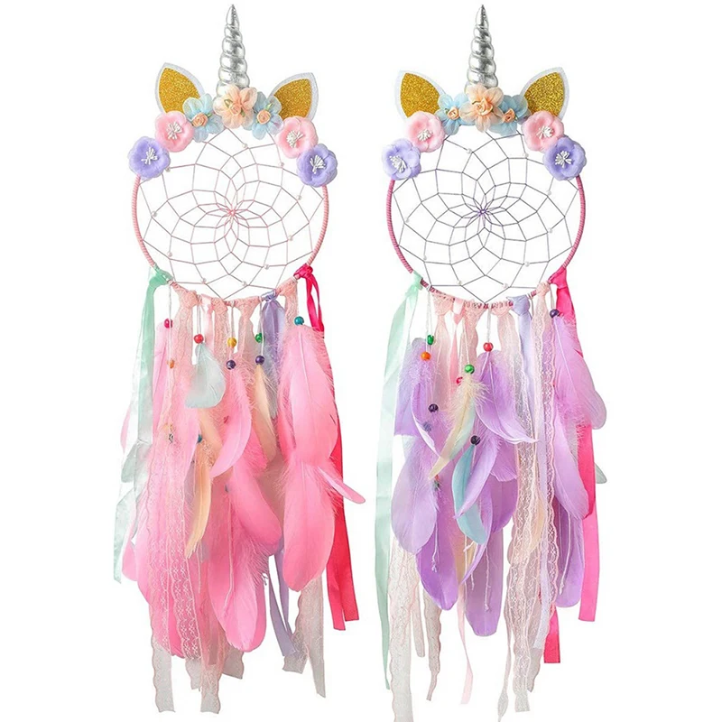

Dream Catcher Boho Girls Kawaii Room Decor Home Wall Pink Dreamcatcher